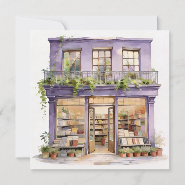 Carte De Correspondance Ma Librairie  (Devant)