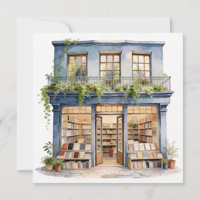 Carte De Correspondance Ma Librairie  (Devant)