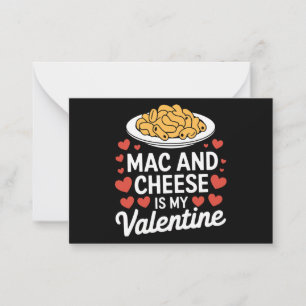 Carte De Correspondance Mac And Cheese Saint-Valentin Cadeau pour amateur 