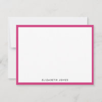 Magenta Rose Simple Moderne Chic Classique Minimal