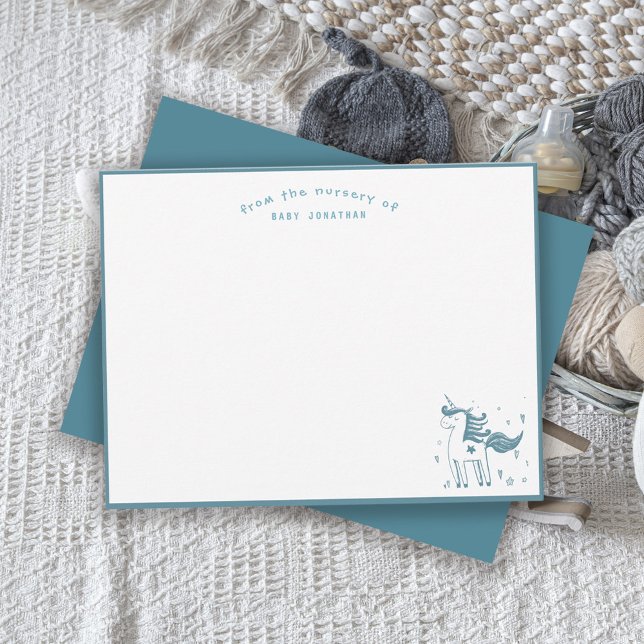 Carte De Correspondance Magical Unicorn From the Nursery of Baby  (Créateur téléchargé)