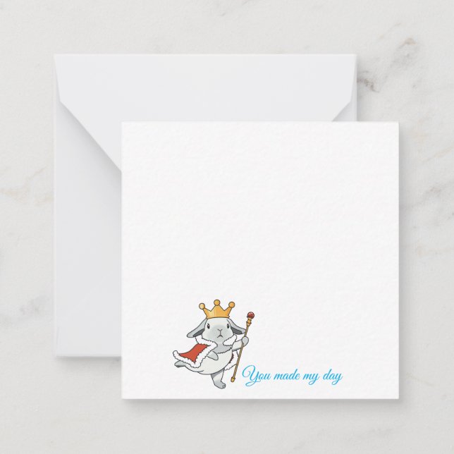 Carte De Correspondance Magical Wizard Lop bunny (Dos)
