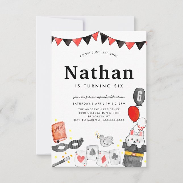 Carte De Correspondance Magicien Budget Rabbit Wand Magazine Magazine Anni (Devant)