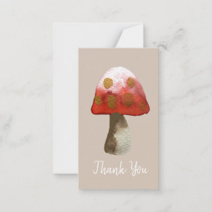 Carte De Correspondance Magie de toadstool de champignon rouge