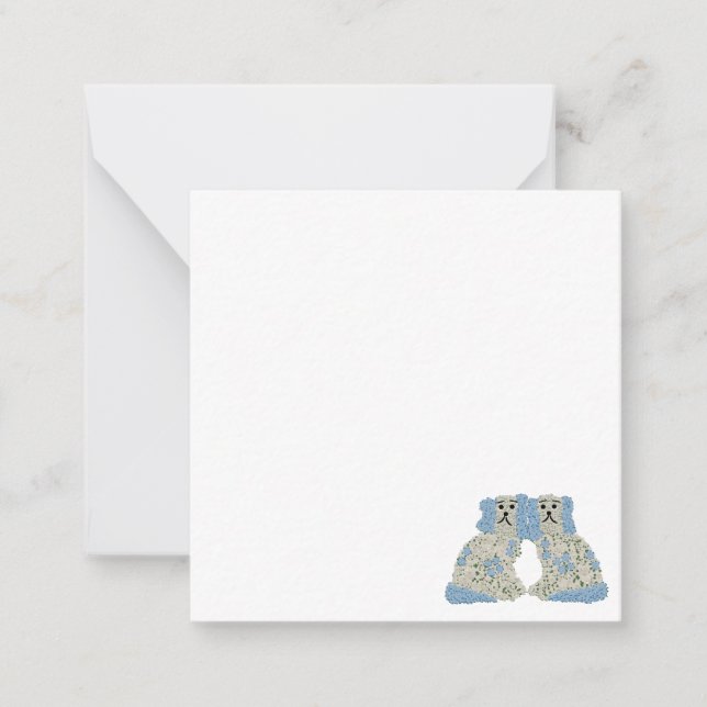 Carte De Correspondance Magnolia Staffordshire Chiens Ginger Jars (Devant)