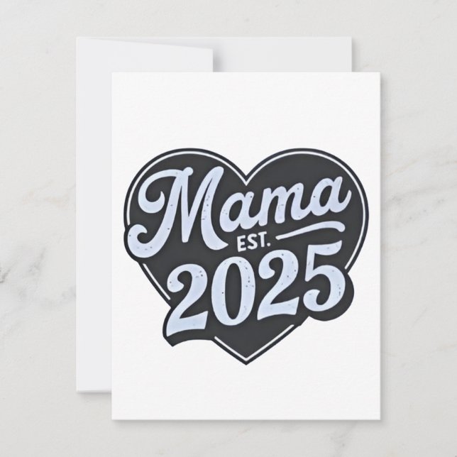 Carte De Correspondance MAMA est 2025 Fête des mamans Future maman  (Devant)