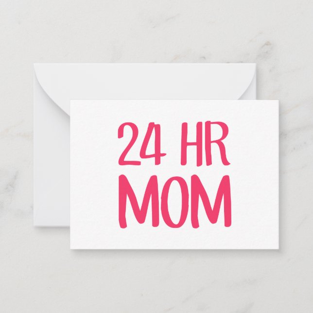 Carte De Correspondance Maman 24 h (Devant)
