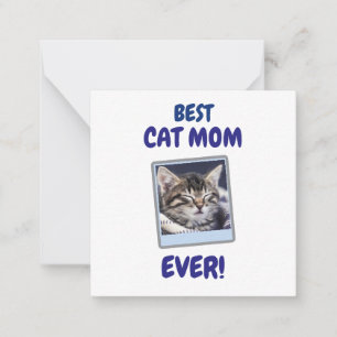 CARTE DE CORRESPONDANCE MAMAN CHAT PERSONNALISÉE FÊTE DES MÈRES CHIEN AMOU