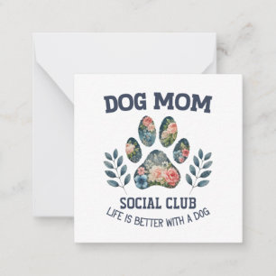 Carte De Correspondance Maman Chien Fleur de Patte
