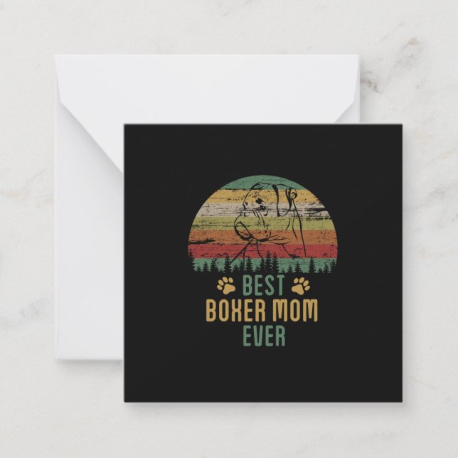 Carte De Correspondance Maman de boxer (Devant)
