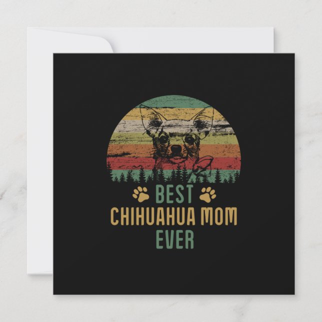 Carte De Correspondance Maman de Chihuahua (Devant)
