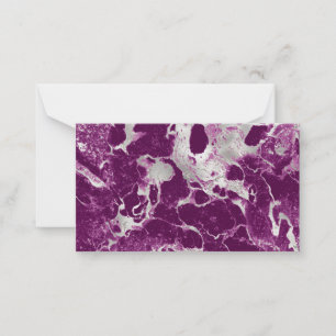Carte De Correspondance Marbre Violet Pourpre Élégant Abstrait Chic