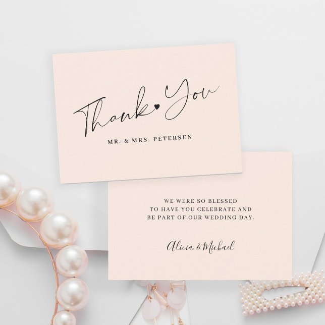 Carte De Correspondance Mariage de broussailles budgétaires merci script (Créateur téléchargé)