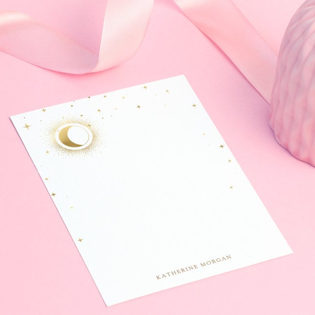 Carte De Correspondance Mariage de lune étoile bleue céleste (Créateur téléchargé)