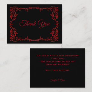 Carte De Correspondance Mariage Halloween gothique sombre