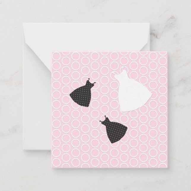 Carte De Correspondance Mariage Mignon Rose (Devant)