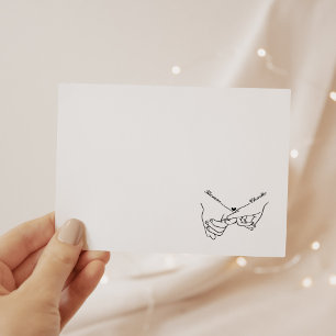 Carte De Correspondance Mariage minimal simple