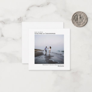 Carte De Correspondance Mariage minimaliste simple Artsy Enregistrer la da