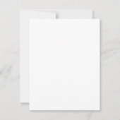 Carte De Correspondance Mariage moderne élégant Script élégant minimaliste (Dos)