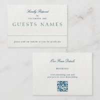 Mariage romantique QR CODE RSVP