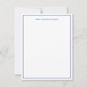 Carte De Correspondance Marine Bleu Simple Professionnel Moderne