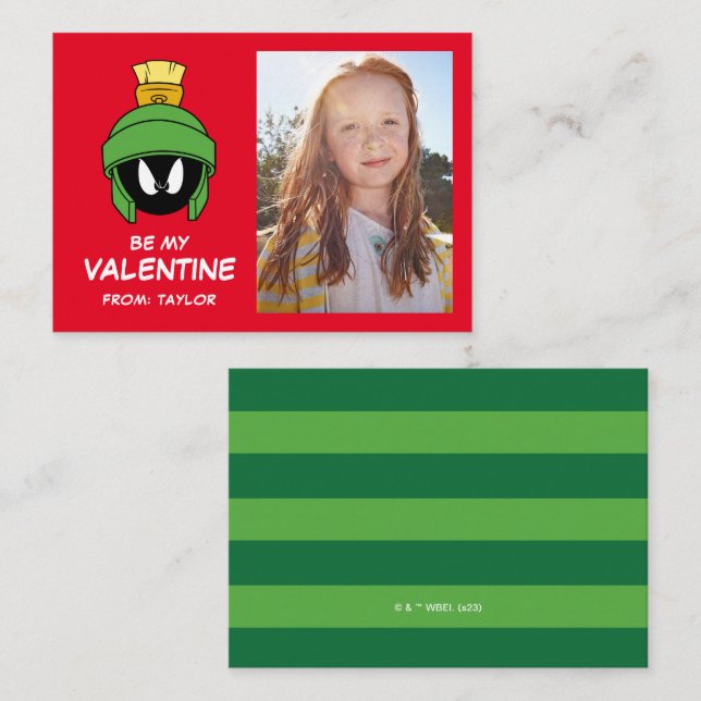 Carte De Correspondance MARVIN LE MARTIEN™ | Saint-Valentin (Devant / Derrière)