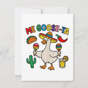 Carte De Correspondance Me Goose-Ta Funny Mexicain Espagnol Oie