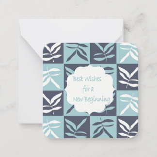 Carte De Correspondance Meilleurs vœux pour un nouveau départ 