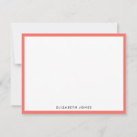 Mélon de corail blanc Preppy moderne classique min