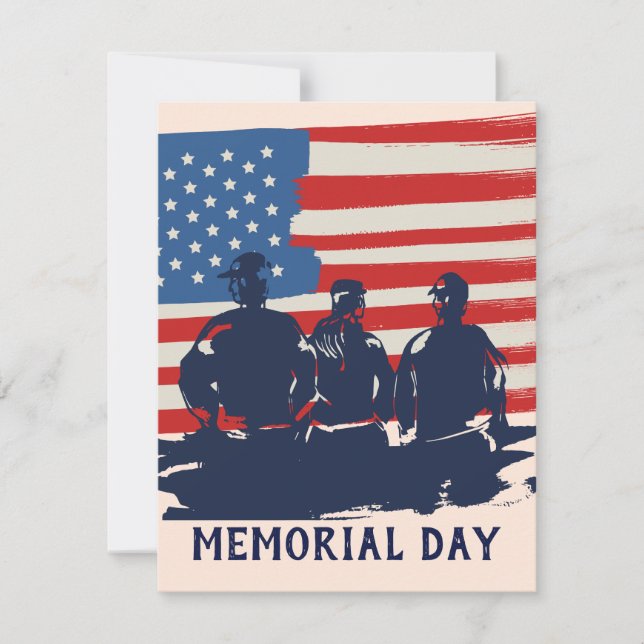 Carte De Correspondance Memorial Day Barbecue Party (Devant)