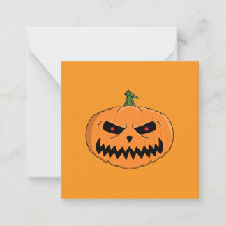 Carte De Correspondance Menacer Jack O'Lantern Halloween