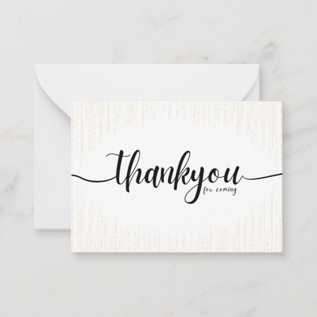 Carte De Correspondance Merci À Venir (Mariage) (Devant)