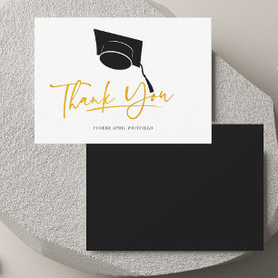 Carte De Correspondance Merci de script de diplôme Graduate 2025