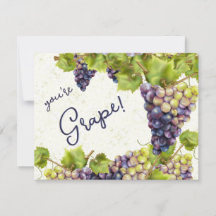 Carte De Correspondance Merci des raisins