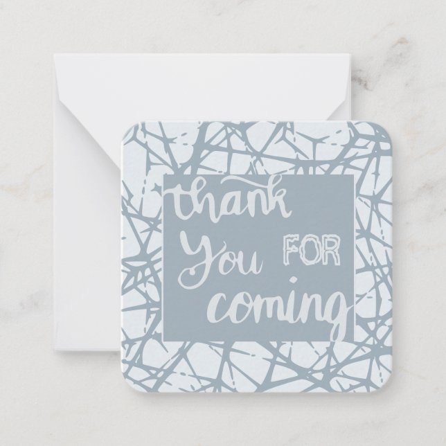 Carte De Correspondance Merci d'être venu (Devant)