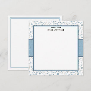 Carte De Correspondance Merci Élégant Vintage Shabby Chic Floral