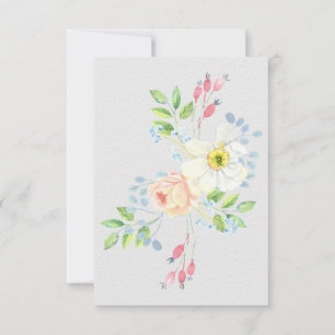 Carte De Correspondance Merci funéraire Fleur Délicat, Sympathie