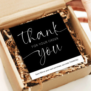 Carte De Correspondance Merci Logo Minimaliste Élégant Pour Commande Simpl