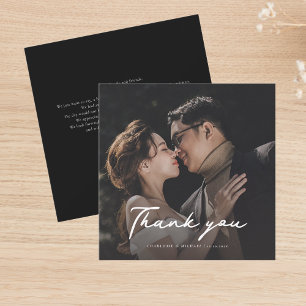 Carte De Correspondance Merci Mariage de  photo