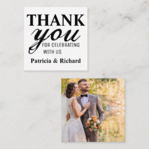 Carte De Correspondance Merci mini Mariage photo budget