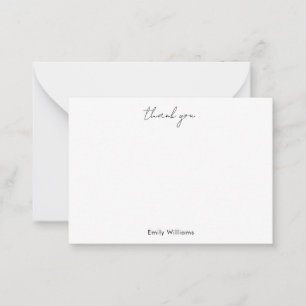 Carte De Correspondance Merci minimaliste