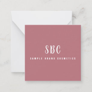 Carte De Correspondance Merci Moderne Élégant Chic Cosmétique Business