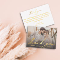 merci,photo de mariage à l'écriture manuscrite dor