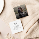 Carte De Correspondance Merci photo Mariage Lettré Budget<br><div class="desc">Une façon géniale et réfléchie de remercier vos amis,  votre famille et vos collègues qui vous ont honoré leur présence lors de votre mariage avec cette photo moderne,  cartes de remerciement avec script écrit "merci" et un coeur d'amour.</div>