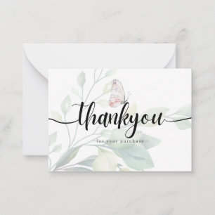 Carte De Correspondance Merci pour votre achat