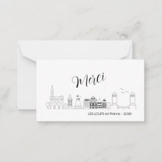 Carte De Correspondance Merci SRFACS Chess Team