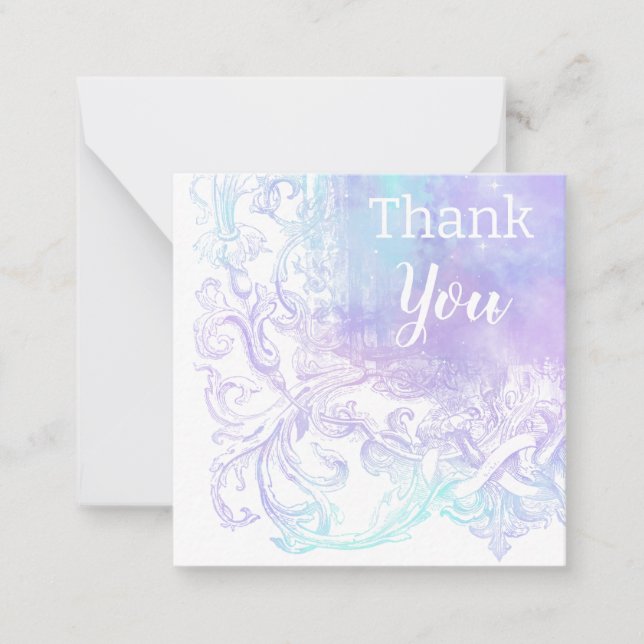 Carte De Correspondance *~* Merci TY Gratitude AP63 Flat Note Card (Devant)