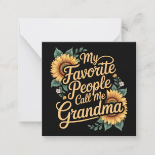 Carte De Correspondance Mes personnes préférées m'appellent grand-mère pou