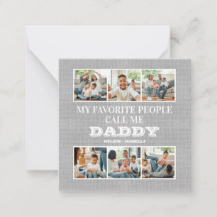 Carte De Correspondance Mes personnes préférées m'appellent Papa Fête des 
