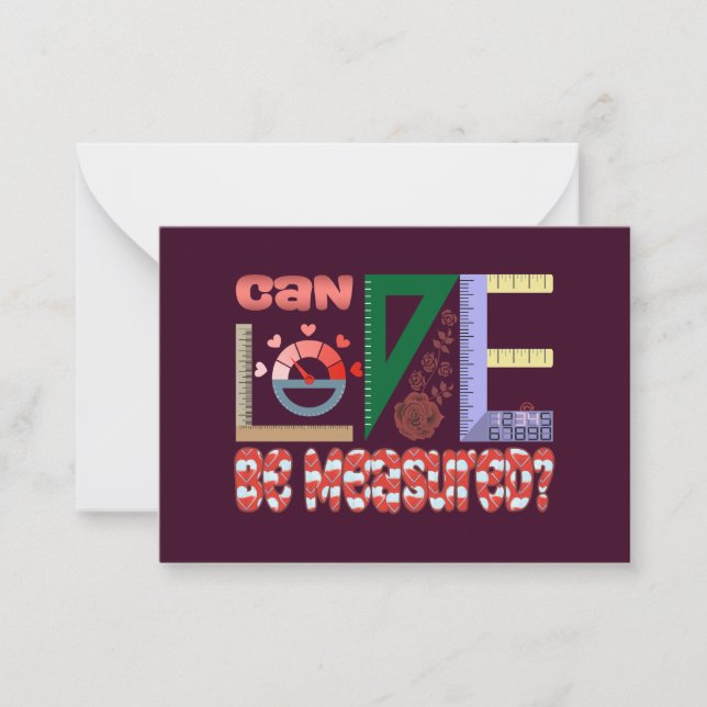 Carte De Correspondance Mesures d'amour (Devant)